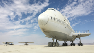 Burning Man's Boeing 747 Is Stuck in the Nevada Desert